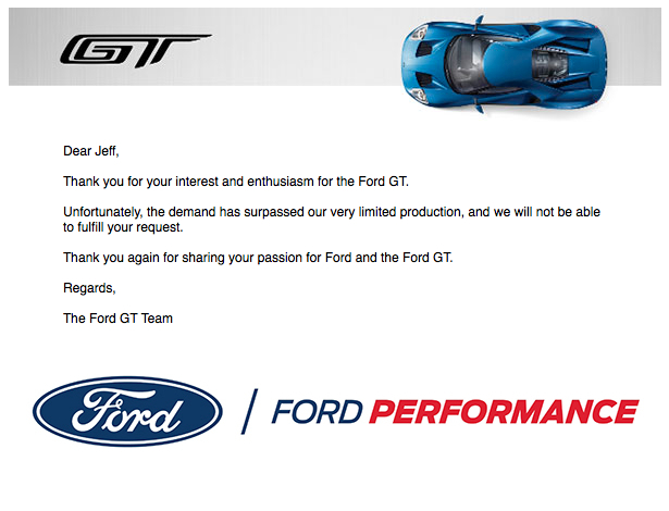 Ford Gt Order