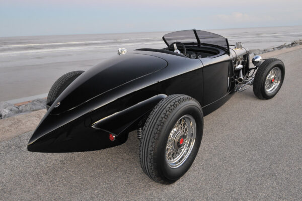 Deco Rides’ fiberglass boattail rear section fit right on the chassis with no modifications required.