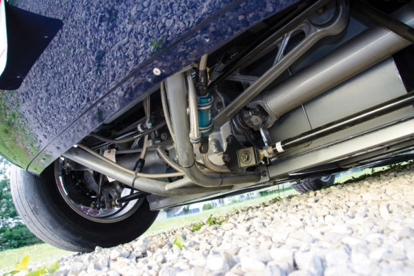 The independent rear suspension for the Cheetah Evolution has since been upgraded to a Winters unit.