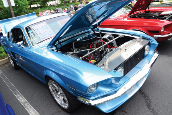 A 560 hp stroker from Smeding powers this ’67 Mustang Fastback, owned by Tim Riley.