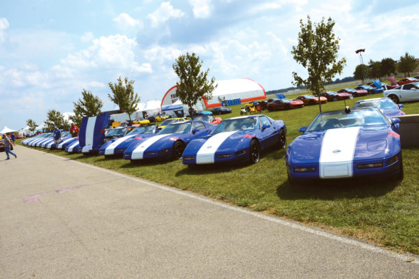 Just a portion of the skunkfest of C4 Grand Sports on display.