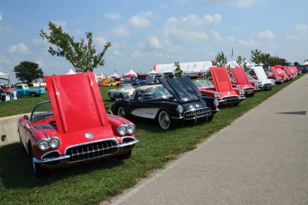 For those with a taste for classics from ’53 to ‘62, 
the Solid Axle Corvette Club was out in full force.
