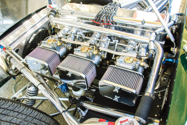 One rare mill under the hood, a straight-six GMC. It was the engine of choice for racing in the post-war period before the Chevy small-block V8 came in the scene.