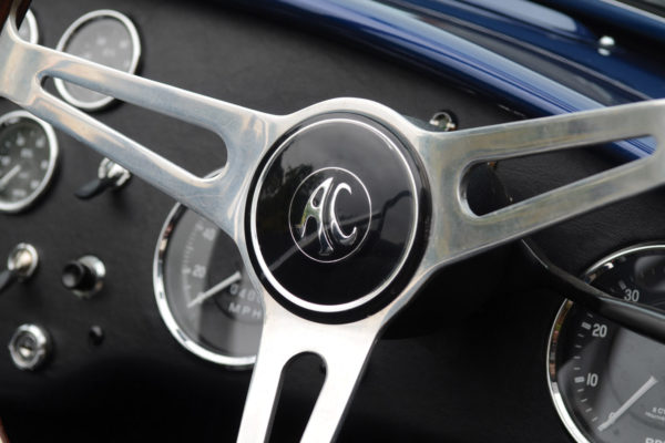 The steering wheel is still made by Moto-Lita as it was in the 1960s, so it’s ponderable whether it’s a replica or an OEM replacement part. 