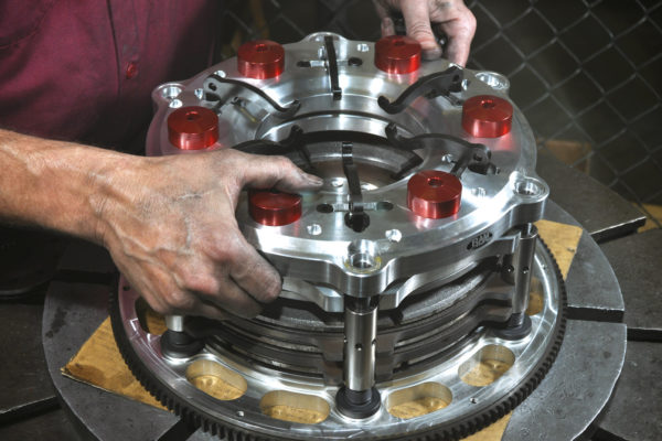 For drag racing classes, a heavy-duty 
Ram triple-disc billet clutch is state of the art.
