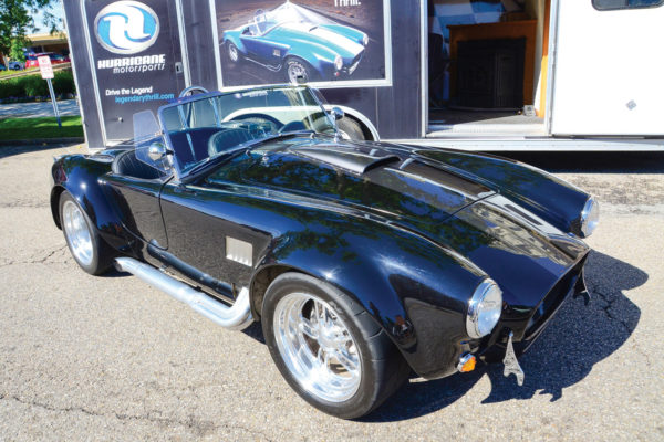 Hurricane blew into town with a roadster running a Smeding 427 Cobra Special crate engine, a 351 Ford stroked to 427 cubes and boasting 568 horses.