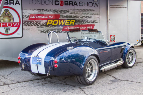 This year’s raffle Cobra, built by Backdraft, was won by Larry K. of London, Ohio.
