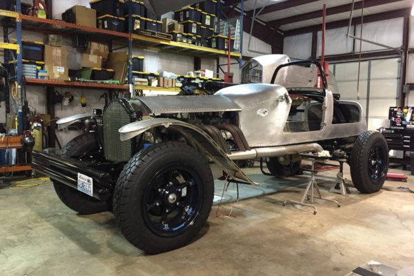 Extensive work was needed for alloy body fitting, and chassis modifications and assembly.