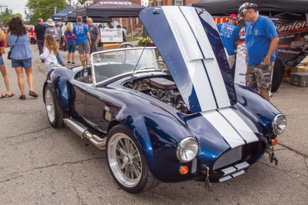 This year’s raffle Cobra was won by local attendee Larry K. of London, Ohio. The Backdraft Racing roadster featured a 427 ci engine donated by Craft Performance Engines.