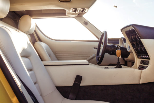 The finely crafted leather seats have the look of an Italian exotic.