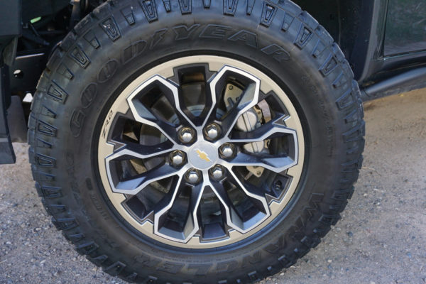 The Goodyear Wrangler DuraTrac is a great all-around tire, as it not only looks the part for off-road driving, but also behaves very well in everyday driving. Both Firestone and BFGoodrich offer this kind of intermediate tire as well.