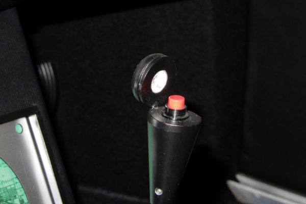 This button on a Jaguar gearstick operates the overdrive, but on an Aston Martin it fires the ejector seat.
