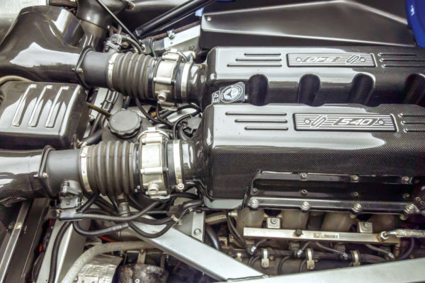 While the original Lancia Stratos had a Dino 2.4-liter V6, MAT’s reincarnation runs a Ferrari 4.3-liter V8. MAT can tweak the output from 483 to 540 bhp at 8,200 rpm.