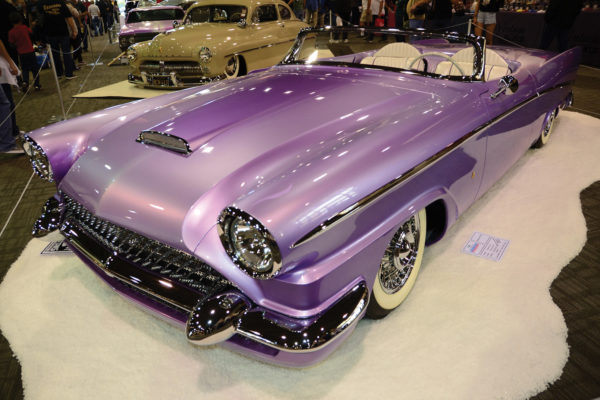 Rita, a ’58 Packard in purple from House of Kolor, is John D’Agostino’s sweeping tribute to actress Rita Hayworth.
