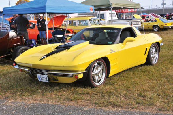 Karl Kustom Corvettes builds unique Corvette conversions that are based on a modern C6 (’05 through ’13) chassis, but sporting style touches reminiscent of ’63 thru ’67 versions, such as this 1963 Split Window.