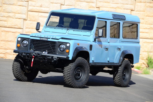This ‘89 Defender 110 was sorely in need of some upgrades, so it received enhancements to the engine, chassis, wiring and HVAC system, along with Line X coating and a full repaint in RAF blue.